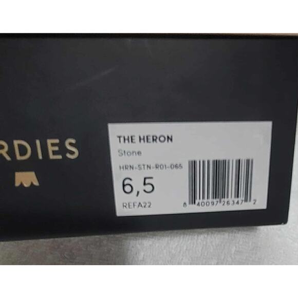 NWT Women's Birdies The Heron Suede Smoking Loafers in Stone size 6.5 Minimalist - Picture 6 of 7